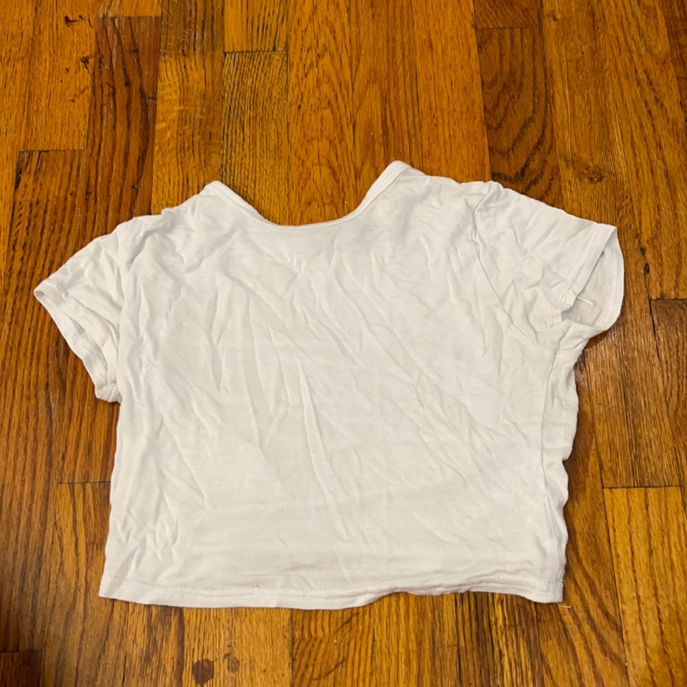 White crop top